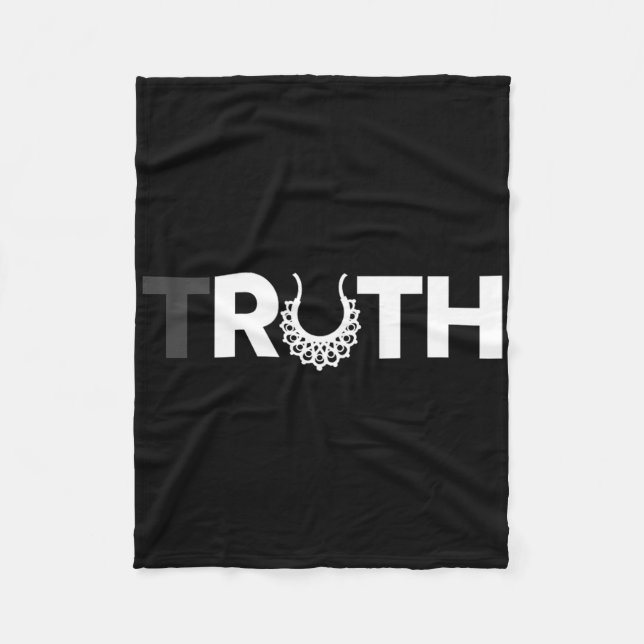 Justiz Ruth Byder Ginsburg Wahrheit Dissent Notori Fleecedecke (Vorderseite)