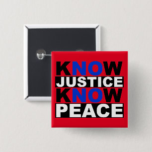 JUSTIZ WISSEN FRIEDEN BUTTON