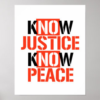 JUSTIZ WISSEN FRIEDEN POSTER