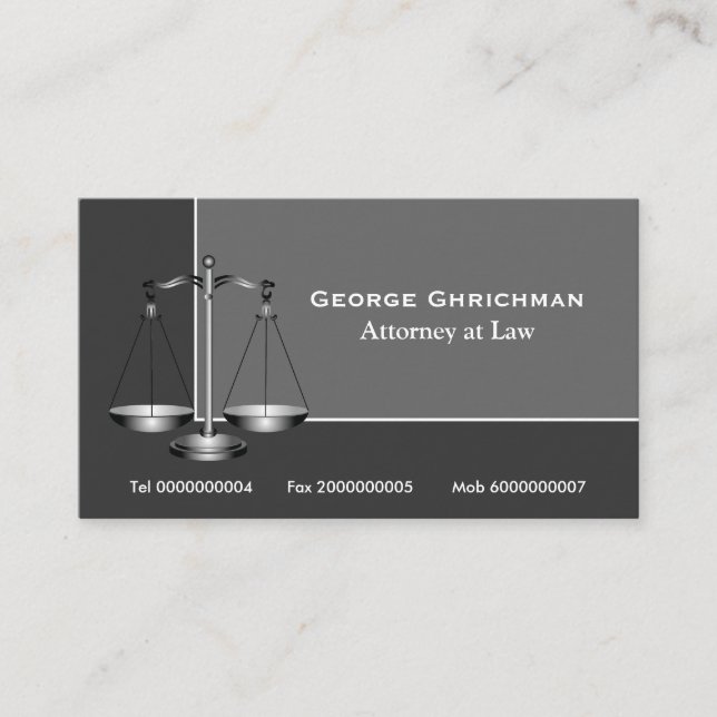 Justizbarometer Visitenkarte (Vorderseite)