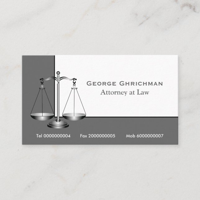 Justizbarometer Visitenkarte (Vorderseite)