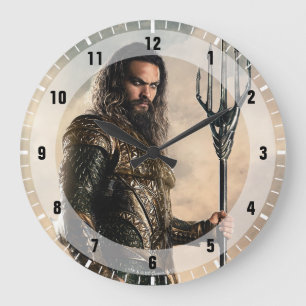Justizbehörde  Aquaman auf dem Schlachtfeld Große Wanduhr