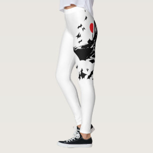 Justizbehörde Batman in Cloud of Bats Pop Art Leggings