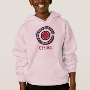 Justizbehörde Brush & Halftone Cyborg Symbol Hoodie
