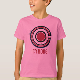 Justizbehörde  Brush & Halftone Cyborg Symbol T-Shirt
