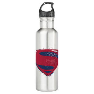 Justizbehörde  Brush & Halftone Superman Symbol Trinkflasche