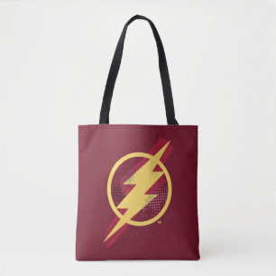 Justizbehörde Brush-Symbol und Halbfone-Flash-Sym
