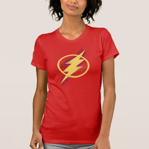 Justizbehörde  Brush-Symbol und Halbfone-Flash-Sym T-Shirt