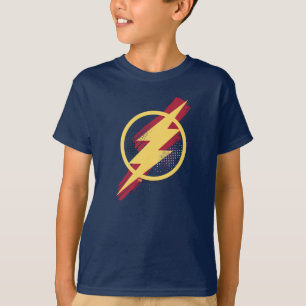 Justizbehörde Brush-Symbol und Halbfone-Flash-Sym T-Shirt