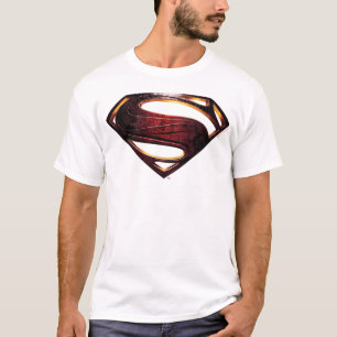 Justizbehörde Metallisches Superman-Symbol T-Shirt