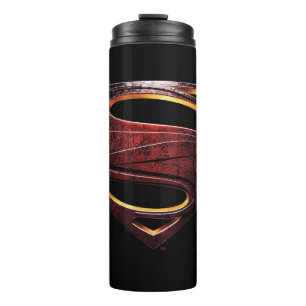 Justizbehörde  Metallisches Superman-Symbol Thermosbecher