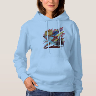 Justizbehörde Superman, Flash & Batman Abzeichen Hoodie