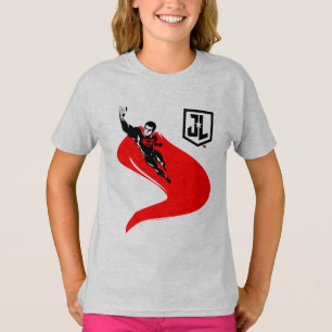 Justizbehörde  Superman Flying Noir Pop Art T-Shirt