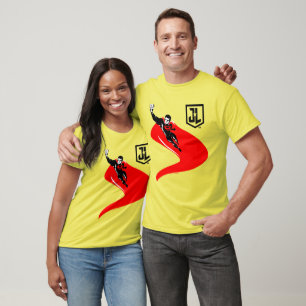 Justizbehörde  Superman Flying Noir Pop Art T-Shirt