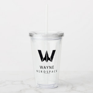 Justizbehörde Wayne Aerospace Logo Acryltrinkbecher
