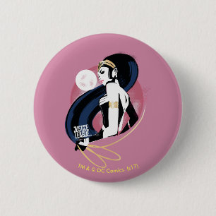 Justizbehörde  Wonder Woman Profile Pop Art Button