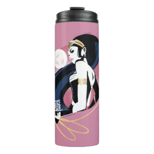 Justizbehörde  Wonder Woman Profile Pop Art Thermosbecher