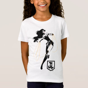 Justizbehörde Wunder Woman mit Lasso Pop Art T-Shirt