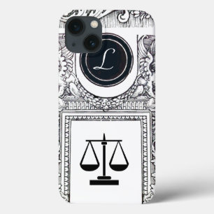 JUSTIZBÜRO, ATTORNEY Monogram White iPhone 13 Hülle