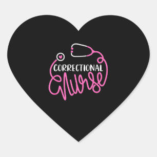 Justizielle Krankenpflege Funny Forensic Nursing Herz-Aufkleber