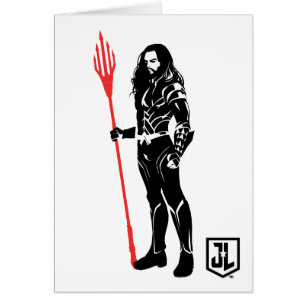 Justizielle Liga Aquaman Pose Noir Pop Art