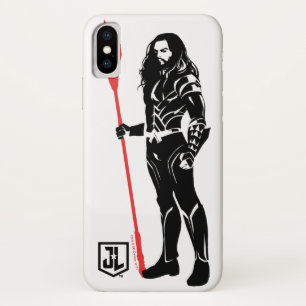 Justizielle Liga   Aquaman Pose Noir Pop Art Case-Mate iPhone Hülle