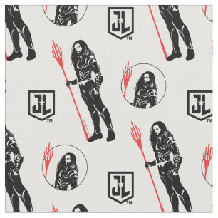 Justizielle Liga   Aquaman Pose Noir Pop Art Stoff