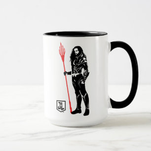 Justizielle Liga   Aquaman Pose Noir Pop Art Tasse