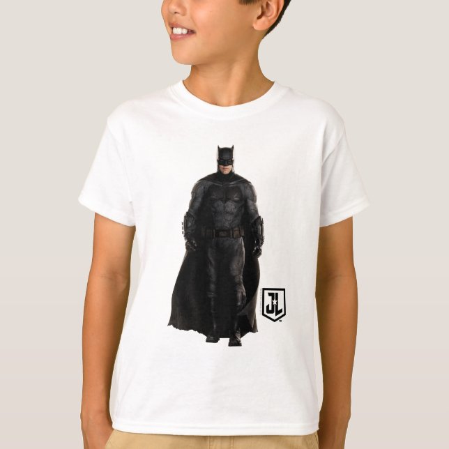 Justizielle Liga | Batman auf dem Schlachtfeld T-Shirt (Vorderseite)