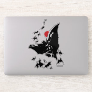 Justizielle Liga   Batman in der Cloud of Bats Pop Aufkleber