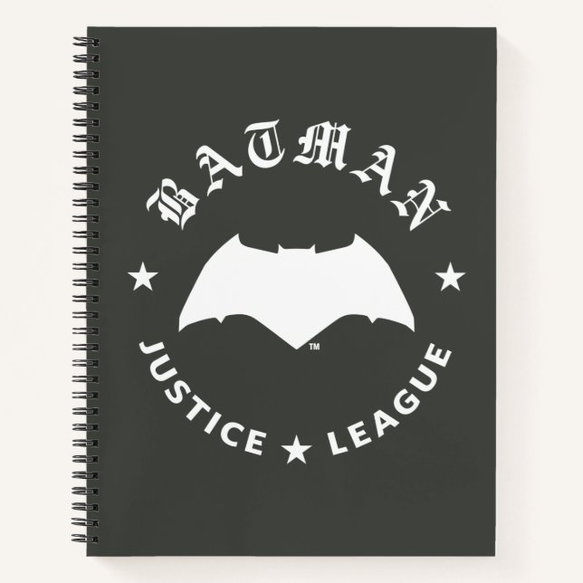 Justizielle Liga | Batman Retro Bat Emblem Notizbuch (Vorderseite)
