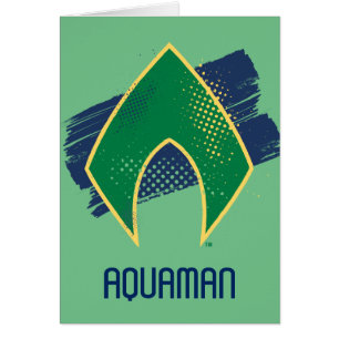 Justizielle Liga Brush & Halftone Aquaman Symbol
