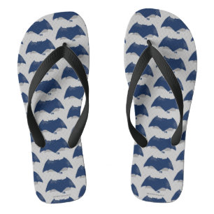 Justizielle Liga   Brush & Halftone Batman Symbol Flip Flops