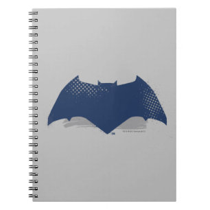 Justizielle Liga   Brush & Halftone Batman Symbol Notizblock