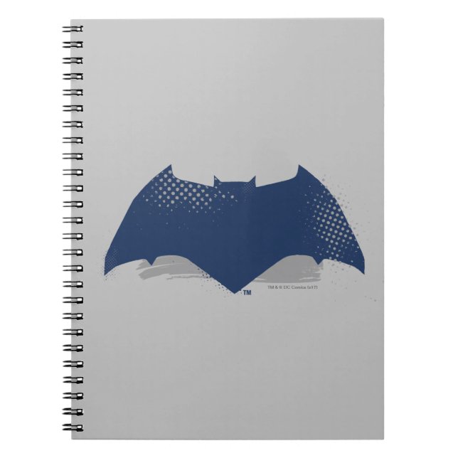 Justizielle Liga | Brush & Halftone Batman Symbol Notizblock (Vorderseite)