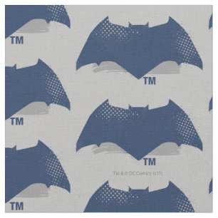 Justizielle Liga   Brush & Halftone Batman Symbol Stoff