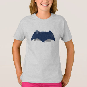 Justizielle Liga Brush & Halftone Batman Symbol T-Shirt