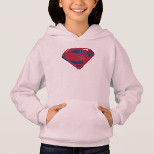 Justizielle Liga Brush & Halftone Superman Symbo Hoodie