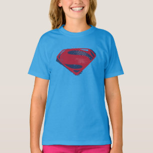 Justizielle Liga Brush & Halftone Superman Symbo T-Shirt