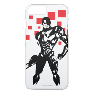 Justizielle Liga   Cyborg Digital Noir Pop Art Case-Mate iPhone Hülle