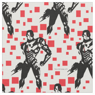 Justizielle Liga   Cyborg Digital Noir Pop Art Stoff