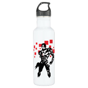 Justizielle Liga Cyborg Digital Noir Pop Art Trinkflasche