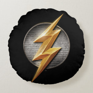 Justizielle Liga   Das Symbol für den metallische Rundes Kissen