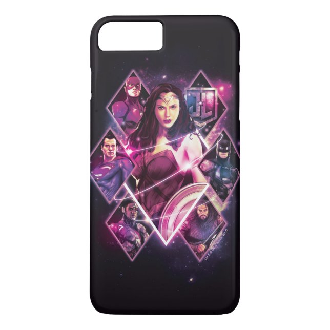Justizielle Liga | Diamond Galactic Group Panels Case-Mate iPhone Hülle (Rückseite)