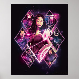 Justizielle Liga   Diamond Galactic Group Panels Poster