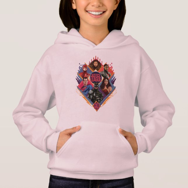 Justizielle Liga | Diamond Hatch Group Abzeichen Hoodie (Vorderseite)