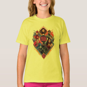 Justizielle Liga   Diamond Hatch Group Abzeichen T-Shirt