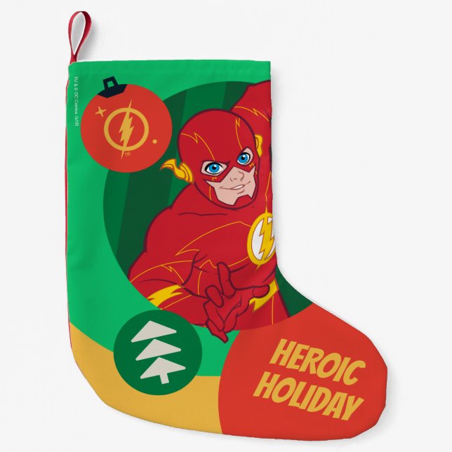 Justizielle Liga - Flash Holiday Bauble Kleiner Weihnachtsstrumpf (Vorderseite)
