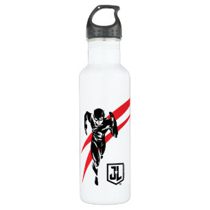 Justizielle Liga   Flash Running Noir Pop Art Edelstahlflasche