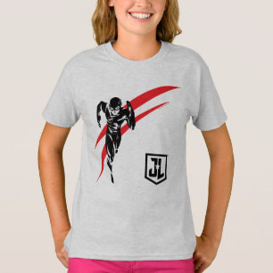 Justizielle Liga Flash Running Noir Pop Art T-Shirt